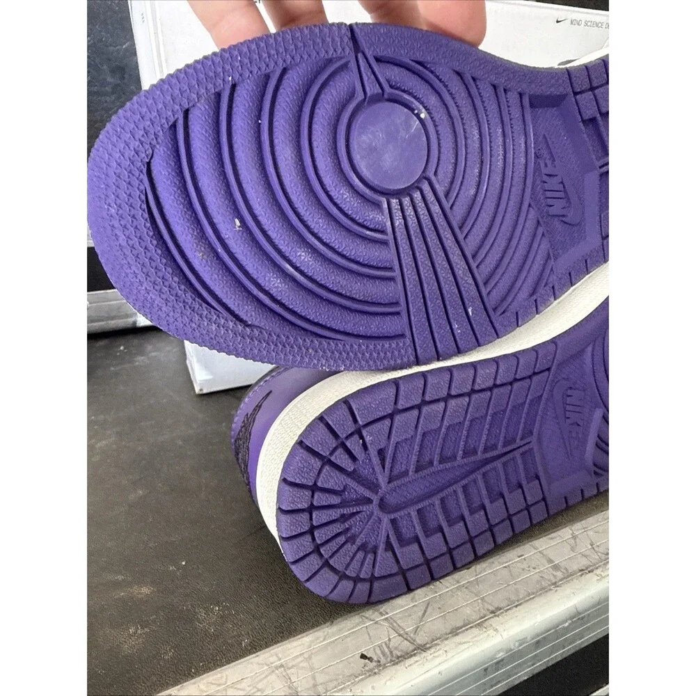 Jordan 1 Low Court Purple Size 9 Mens All The Stars Worn One Time